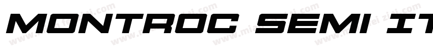 Montroc Semi Italic Semi Italic字体转换
